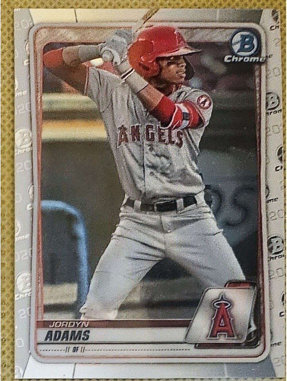 2020 Bowman Chrome (Bowman logo AOP) Jordyn Adams #BCP-15 Angels